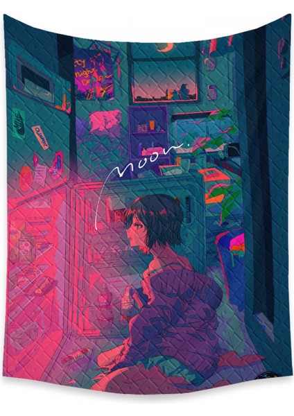 Anime Goblen Estetik Sanat Ev Arka Plan Kumaş Dekor Hediye Boho Goblen Oturma Odası Yatak Odası Dekoru Için (614-29, 39X59 Inç) (Yurt Dışından)