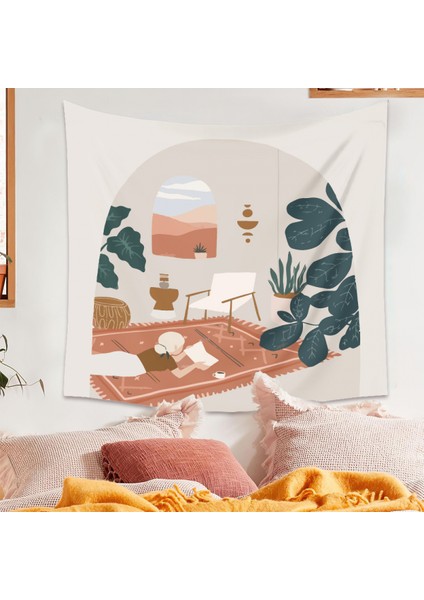Edebi Tarz Duvar Halısı Yatak Odası Dekorasyonu Için Uygundur (206,29 x 38 Inç) (Yurt Dışından) fiyatları