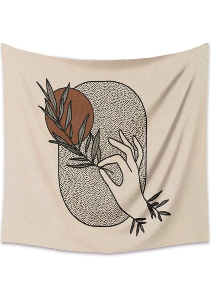 Goblen Estetik Sanat Ev Arka Plan Kumaş Dekor Hediye Mandala Bohemya Goblen Oturma Odası Yatak Odası Dekoru Için Uygun (7,39 x 59 Inç) (Yurt Dışından)