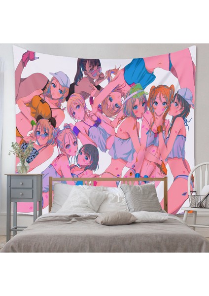 Anime Goblen Estetik Sanat Ev Arka Plan Kumaş Dekor Hediye Boho Goblen Oturma Odası Yatak Odası Dekoru Için (614-8, 51X59 Inç) (Yurt Dışından) modelleri