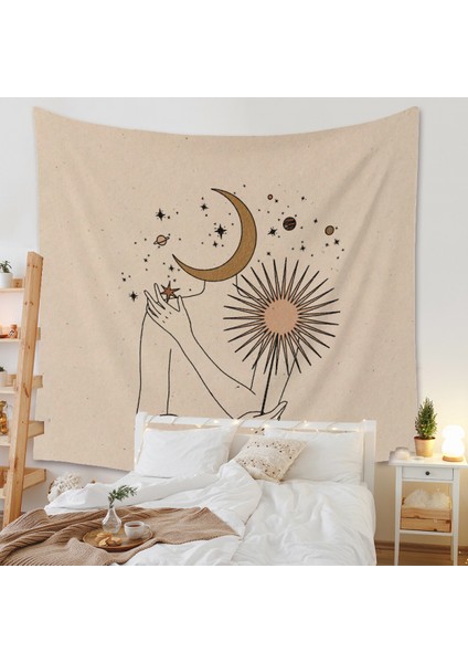 Goblen Estetik Sanat Ev Arka Plan Kumaş Dekor Hediye Mandala Bohemia Goblen Oturma Odası Yatak Odası Dekoru Için Uygun (43 ,71 x 91 Inç) (Yurt Dışından) fiyatları