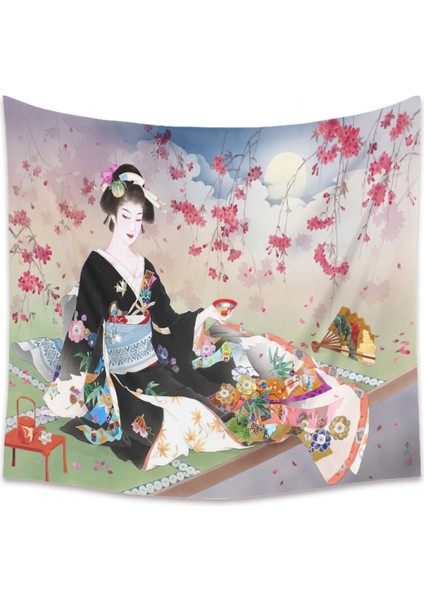 Goblen Estetik Sanat Ev Arka Plan Kumaş Dekor Hediye Japon Goblen Oturma Odası Yatak Odası Dekor Için (310018, 29 x 38 Inç) (Yurt Dışından)