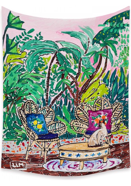 Botanik Boho Ev Goblen Estetik Sanat Ev Arka Plan Kumaş Süsleme Hediye Mandala Goblen Süsleme (ZJ825-51, 59 x 79 Inç) (Yurt Dışından)