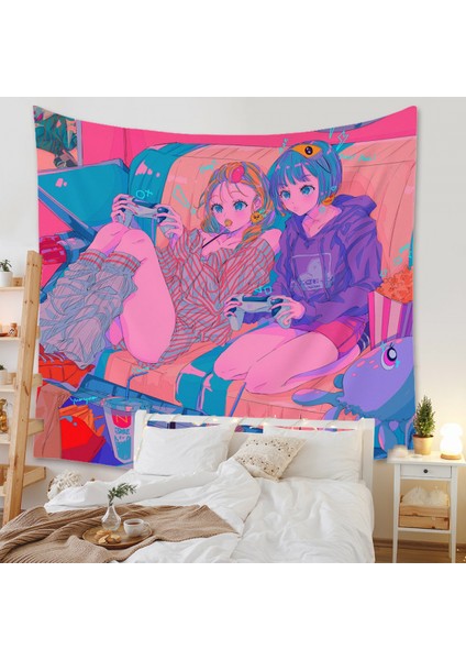 Anime Goblen Estetik Sanat Ev Arka Plan Kumaş Dekor Hediye Boho Goblen Oturma Odası Yatak Odası Dekoru Için (614-6, 39X59 Inç) (Yurt Dışından) fiyatları