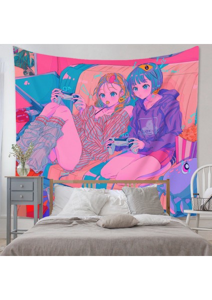 Anime Goblen Estetik Sanat Ev Arka Plan Kumaş Dekor Hediye Boho Goblen Oturma Odası Yatak Odası Dekoru Için (614-6, 39X59 Inç) (Yurt Dışından) modelleri