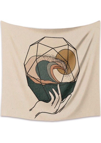 Goblen Estetik Sanat Ev Arka Plan Kumaş Dekor Hediye Mandala Bohemia Goblen Oturma Odası Yatak Odası Dekor Için Uygun (24,29 x 38 Inçh) (Yurt Dışından)