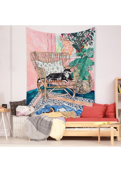 Botanik Boho Ev Goblen Estetik Sanat Ev Arka Plan Kumaş Süsleme Hediye Mandala Goblen Süsleme (ZJ825-53, 39 x 59 Inç) (Yurt Dışından) modelleri
