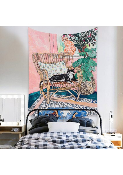Botanik Boho Ev Goblen Estetik Sanat Ev Arka Plan Kumaş Süsleme Hediye Mandala Goblen Süsleme (ZJ825-53, 39 x 59 Inç) (Yurt Dışından) fırsatları