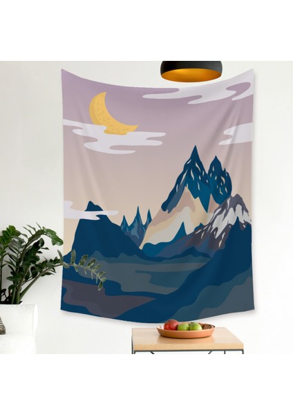 Dağlar Goblen Estetik Sanat Ev Arka Plan Kumaş Dekor Hediye Goblen Oturma Odası Yatak Odası Dekor Için (2, 39 x 59 Inç) (Yurt Dışından)