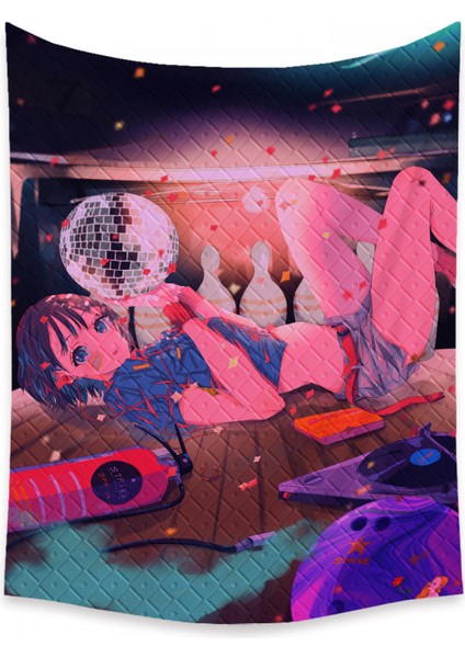Anime Goblen Estetik Sanat Ev Arka Plan Kumaş Dekor Hediye Boho Goblen Oturma Odası Için Yatak Odası Dekoru (614-22, 59X79 Inç) (Yurt Dışından)