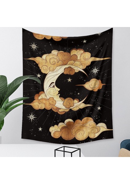 Tarot Ay Goblen Duvar Asılı Altın Yıldızlı Yıldızlar Yatak Odası Için Goblen Ay ve Bulut Duvar Goblen Oturma Odası Ev Yurt Dekoru Için Estetik Ay Goblen (GT320000, 29 x 38 Inc) (Yurt Dışından) fırsatları