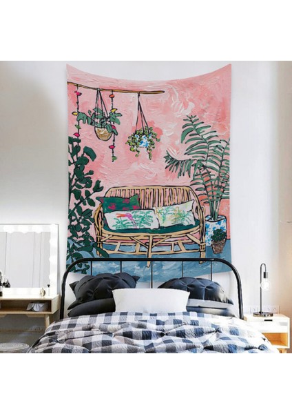 Botanik Boho Ev Goblen Estetik Sanat Ev Arka Plan Kumaş Süsleme Hediye Mandala Goblen Süsleme (ZJ825-54, 29 x 38 Inç) (Yurt Dışından)