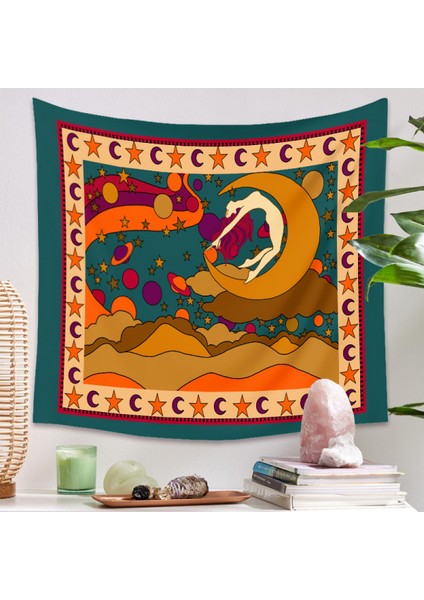 Goblen Estetik Sanat Ev Arka Plan Kumaş Dekor Hediye Oturma Odası Yatak Odası Dekor Için Renkli Goblen (251, 51 x 59 Inç) (Yurt Dışından) fiyatları