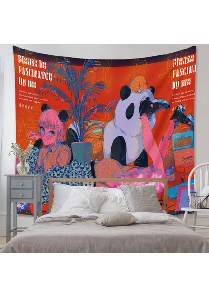 Anime Goblen Estetik Sanat Ev Arka Plan Kumaş Dekor Hediye Boho Goblen Oturma Odası Yatak Odası Dekoru Için (614-2, 29 x 38 Inç) (Yurt Dışından) modelleri