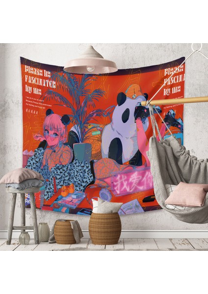 Anime Goblen Estetik Sanat Ev Arka Plan Kumaş Dekor Hediye Boho Goblen Oturma Odası Yatak Odası Dekoru Için (614-2, 29 x 38 Inç) (Yurt Dışından) fırsatları