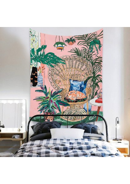 Botanik Boho Ev Goblen Estetik Sanat Ev Arka Plan Kumaş Süsleme Hediye Mandala Goblen Süsleme (ZJ825-57, 71 x 91 Inç) (Yurt Dışından) fırsatları