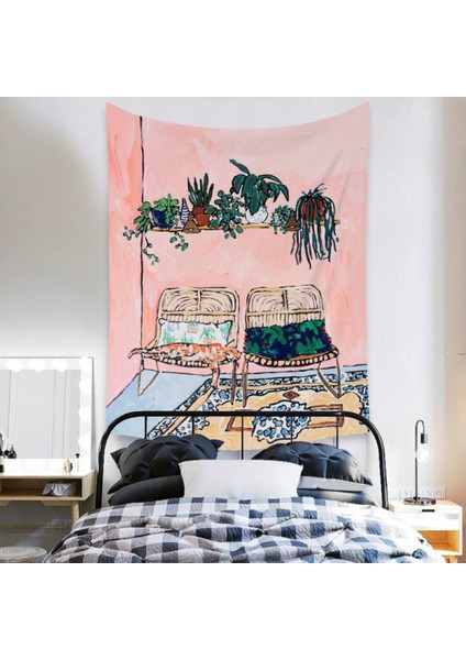 Botanik Boho Ev Goblen Estetik Sanat Ev Arka Plan Kumaş Süsleme Hediye Mandala Goblen Süsleme (ZJ825-50, 29 x 38 Inç) (Yurt Dışından) fırsatları