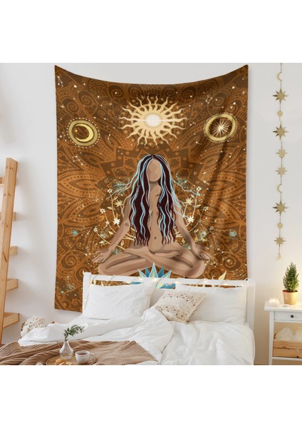 Boho Goblen Estetik Sanat Ev Arka Plan Kumaş Dekor Hediye Goblen Oturma Odası Yatak Odası Dekor (604-1, 39 x 59 Inç) (Yurt Dışından) modelleri