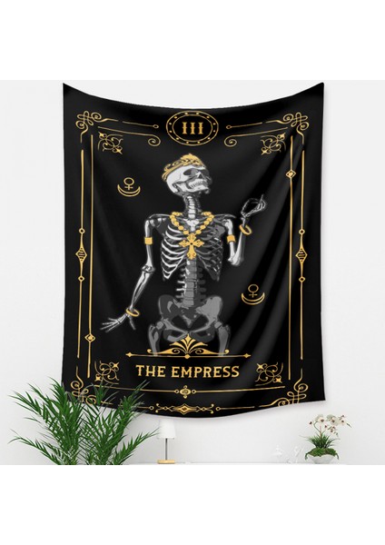 Kafatası Tarot Goblen Estetik Sanat Ev Arka Plan Kumaş Süsleme Hediye Havuz Goblen Oturma Odası Yatak Odası Süsleme (Imparatoriçe, 29 x 38 Inç) (Yurt Dışından) fırsatları