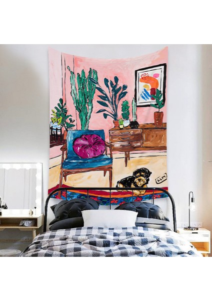 Botanik Boho Ev Goblen Estetik Sanat Ev Arka Plan Kumaş Süsleme Hediye Mandala Goblen Süsleme (ZJ825-59, 51 x 59 Inç) (Yurt Dışından) fırsatları