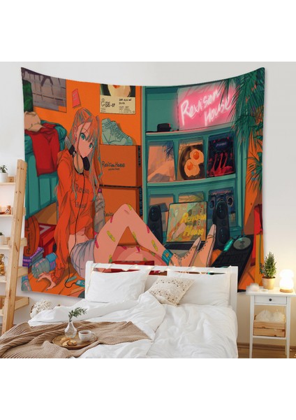 Anime Goblen Estetik Sanat Ev Arka Plan Kumaş Dekor Hediye Boho Goblen Oturma Odası Için Yatak Odası Dekoru (614-7, 51X59 Inç) (Yurt Dışından) fiyatları