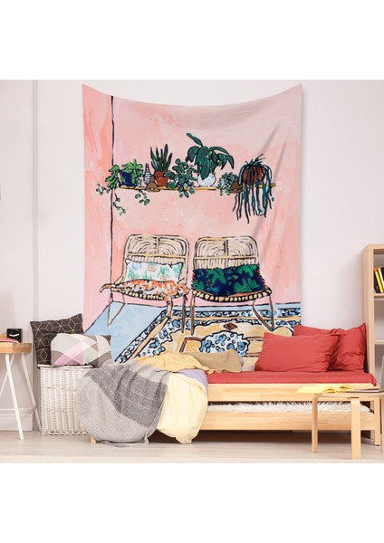 Botanik Boho Ev Goblen Estetik Sanat Ev Arka Plan Kumaş Süsleme Hediye Mandala Goblen Süsleme (ZJ825-50, 71 x 91 Inç) (Yurt Dışından) modelleri