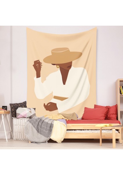 Bohem Goblen Estetik Sanat Ev Arka Plan Kumaş Süsleme Hediye Mandala Goblen Oturma Odası Yatak Odası Süsleme (Zjlc-10, 39 x 59 Inç) (Yurt Dışından)