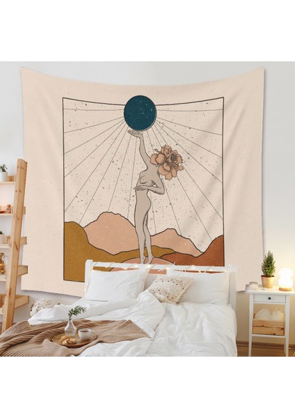 Goblen Estetik Sanat Ev Arka Plan Kumaş Dekor Hediye Mandala Bohemia Goblen Oturma Odası Yatak Odası Dekor Için Uygun (22,51 x 59 Inçh) (Yurt Dışından) fiyatları