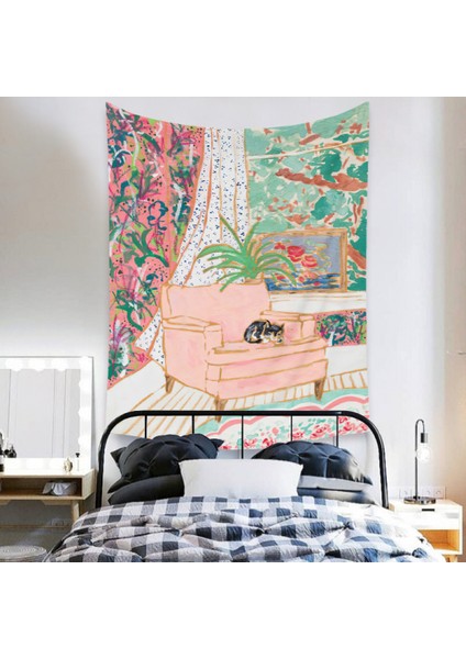 Botanik Boho Ev Goblen Estetik Sanat Ev Arka Plan Kumaş Süsleme Hediye Mandala Goblen Süsleme (ZJ825-68, 29 x 38 Inç) (Yurt Dışından) fırsatları