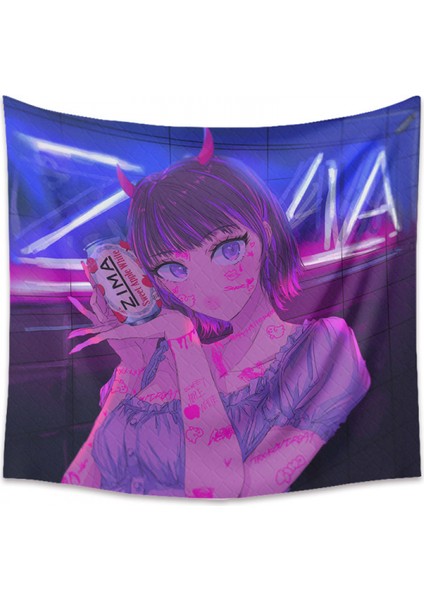 Anime Goblen Estetik Sanat Ev Arka Plan Kumaş Dekor Hediye Boho Goblen Oturma Odası Için Yatak Odası Dekoru (614-5, 59X79 Inç) (Yurt Dışından)