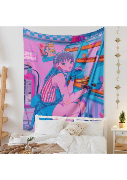Anime Goblen Estetik Sanat Ev Arka Plan Kumaş Dekor Hediye Boho Goblen Oturma Odası Için Yatak Odası Dekoru (614-14, 39X59 Inç) (Yurt Dışından) fiyatları