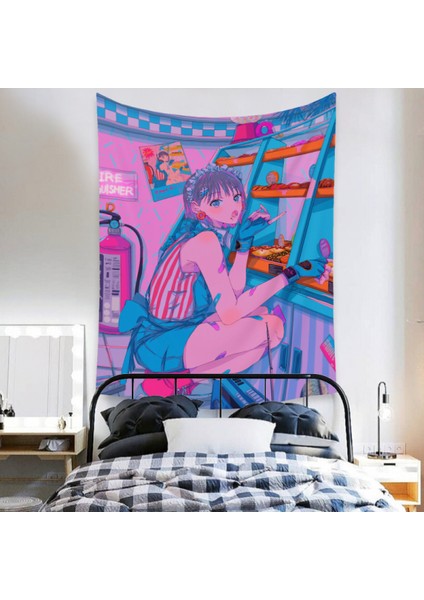 Anime Goblen Estetik Sanat Ev Arka Plan Kumaş Dekor Hediye Boho Goblen Oturma Odası Için Yatak Odası Dekoru (614-14, 39X59 Inç) (Yurt Dışından) fırsatları