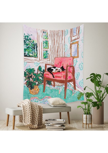 Botanik Boho Ev Goblen Estetik Sanat Ev Arka Plan Kumaş Süsleme Hediye Mandala Goblen Süsleme (ZJ825-63, 29 x 38 Inç) (Yurt Dışından) fırsatları