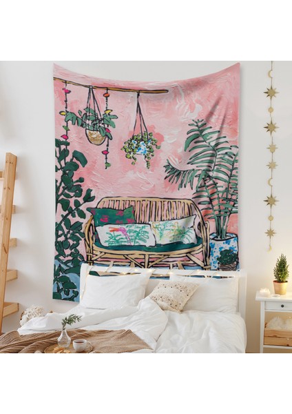 Botanik Boho Ev Goblen Estetik Sanat Ev Arka Plan Kumaş Süsleme Hediye Mandala Goblen Süsleme (ZJ825-54, 39 x 59 Inç) (Yurt Dışından) fiyatları