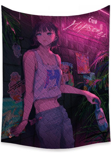 Anime Goblen Estetik Sanat Ev Arka Plan Kumaş Dekor Hediye Boho Goblen Oturma Odası Yatak Odası Dekoru Için (614-25, 29 x 38 Inç) (Yurt Dışından)