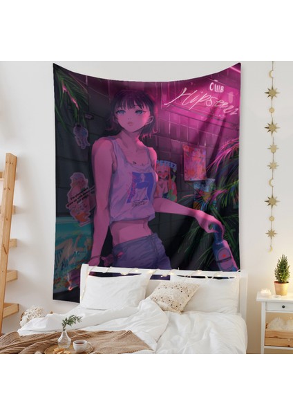 Anime Goblen Estetik Sanat Ev Arka Plan Kumaş Dekor Hediye Boho Goblen Oturma Odası Yatak Odası Dekoru Için (614-25, 29 x 38 Inç) (Yurt Dışından)