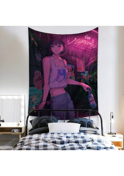 Anime Goblen Estetik Sanat Ev Arka Plan Kumaş Dekor Hediye Boho Goblen Oturma Odası Yatak Odası Dekoru Için (614-25, 29 x 38 Inç) (Yurt Dışından)