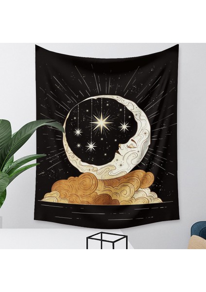 Tarot Ay Goblen Duvar Asılı Altın Yıldızlı Yıldızlar Yatak Odası Için Goblen Ay ve Bulut Duvar Goblen Oturma Odası Ev Yurt Dekoru Için Estetik Ay Goblen (GT320004, 29 x 38 Inc) (Yurt Dışından) fiyatları