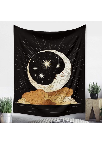 Tarot Ay Goblen Duvar Asılı Altın Yıldızlı Yıldızlar Yatak Odası Için Goblen Ay ve Bulut Duvar Goblen Oturma Odası Ev Yurt Dekoru Için Estetik Ay Goblen (GT320004, 29 x 38 Inc) (Yurt Dışından) fırsatları