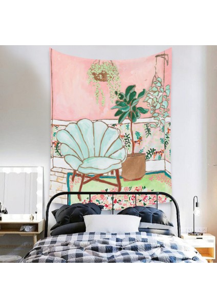 Botanik Boho Ev Goblen Estetik Sanat Ev Arka Plan Kumaş Süsleme Hediye Mandala Goblen Süsleme (ZJ825-62, 29 x 38 Inç) (Yurt Dışından)