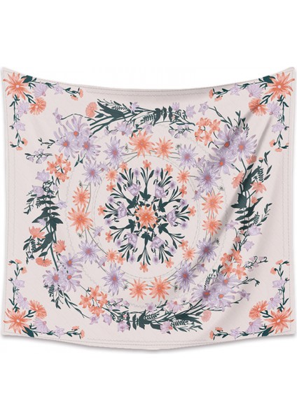 Boho Goblen Duvar Asılı, Mandala Çiçek Madalyon Hippi Goblen, Açık Kahverengi Estetik Çelenk Tasarımı, Yatak Odası Ev Yurt Için Krem Duvar Dekor Battaniye (Yurt Dışından) fırsatları