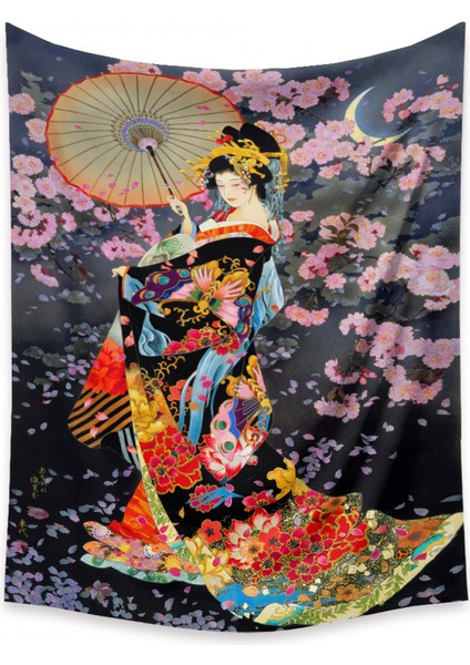 Goblen Estetik Sanat Ev Arka Plan Kumaş Dekor Hediye Japon Goblen Oturma Odası Yatak Odası Dekor Için (310019, 59 x 79 Inç) (Yurt Dışından)