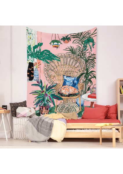 Botanik Boho Ev Goblen Estetik Sanat Ev Arka Plan Kumaş Süsleme Hediye Mandala Goblen Süsleme (ZJ825-57, 39 x 59 Inç) (Yurt Dışından) modelleri