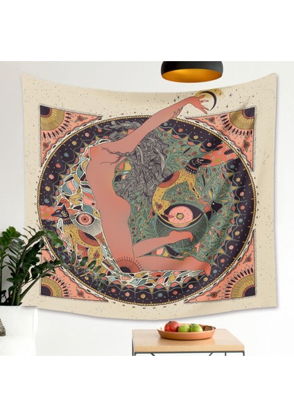 Kafatası Çiçek Kız Goblen Ev Goblen Estetik Sanat Ev Arka Plan Kumaş Dekorasyon Hediye Havuz Goblen Oturma Odası Yatak Odası Dekorasyonu (GT330015, 29 x 38 Inç) (Yurt Dışından) fiyatları