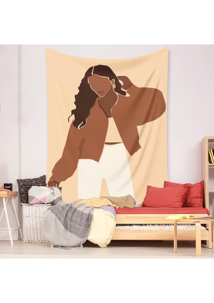 Bohem Goblen Estetik Sanat Ev Arka Plan Kumaş Süsleme Hediye Mandala Goblen Oturma Odası Yatak Odası Süsleme (Zjlc-02, 39 x 59 Inç) (Yurt Dışından)
