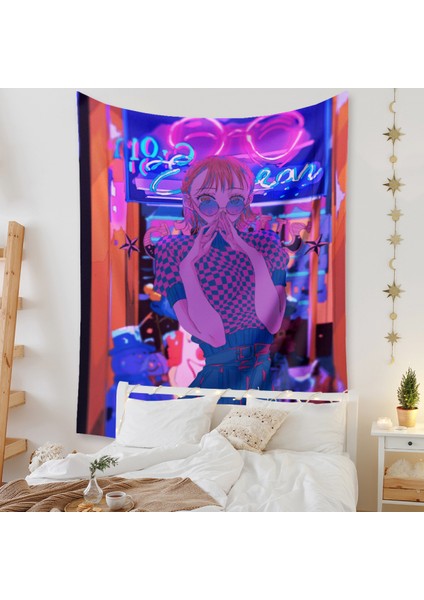 Anime Goblen Estetik Sanat Ev Arka Plan Kumaş Dekor Hediye Boho Goblen Oturma Odası Için Yatak Odası Dekoru (614-27, 51X59 Inç) (Yurt Dışından) fiyatları