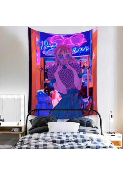 Anime Goblen Estetik Sanat Ev Arka Plan Kumaş Dekor Hediye Boho Goblen Oturma Odası Için Yatak Odası Dekoru (614-27, 51X59 Inç) (Yurt Dışından) fırsatları