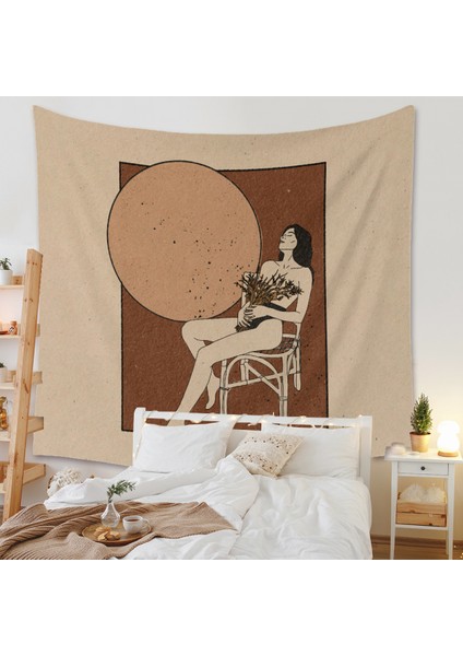 Sanat Ev Arka Plan Bez Dekor Hediye Mandala Boho Goblen Yatak Odası Dekoru Için Uygun (50,39 x 59 Inç) (Yurt Dışından)