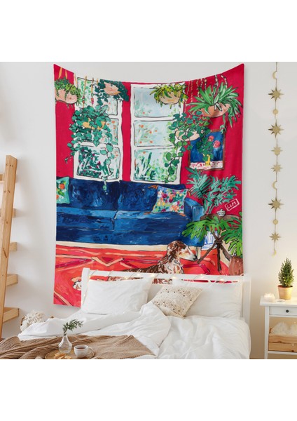 Botanik Boho Ev Goblen Estetik Sanat Ev Arka Plan Kumaş Süsleme Hediye Mandala Goblen Süsleme (ZJ825-55, 71 x 91 Inç) (Yurt Dışından) fiyatları