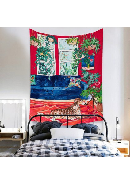 Botanik Boho Ev Goblen Estetik Sanat Ev Arka Plan Kumaş Süsleme Hediye Mandala Goblen Süsleme (ZJ825-55, 71 x 91 Inç) (Yurt Dışından) fırsatları